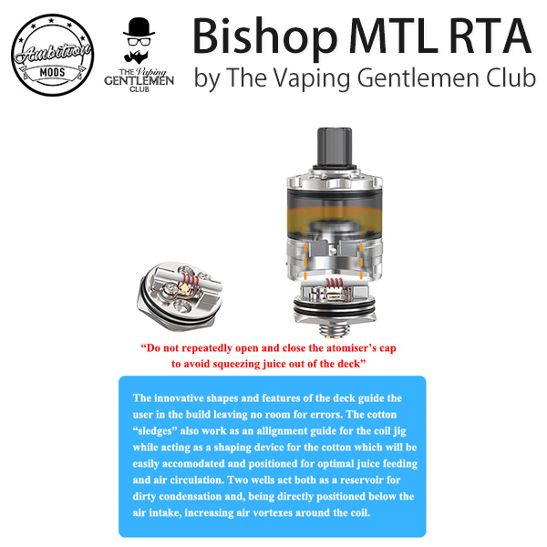 Ambition Mods (アンビションモッズ) Bishop MTL RTA (ビショップ MLT ...