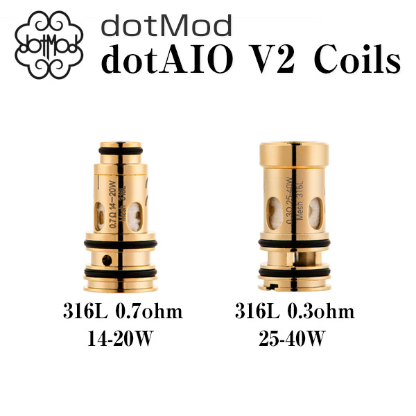dotMod (ドットモッド) dotAIO V2 Replacement Coil 5pcs (ドットAIO