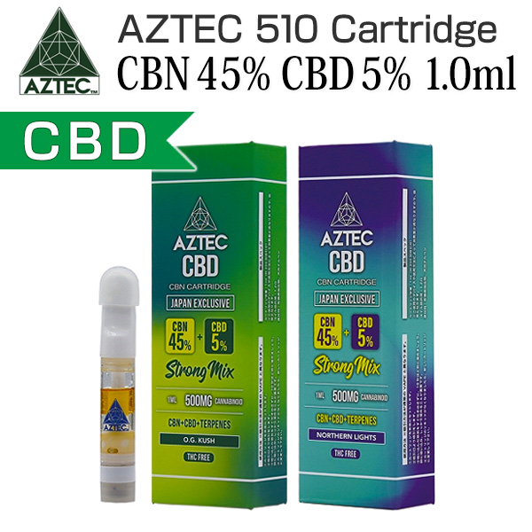 AZTEC (アステカ) CBN 45% + CBD 5% 510 Cartridge 1.0ml (CBN+CBD 510 